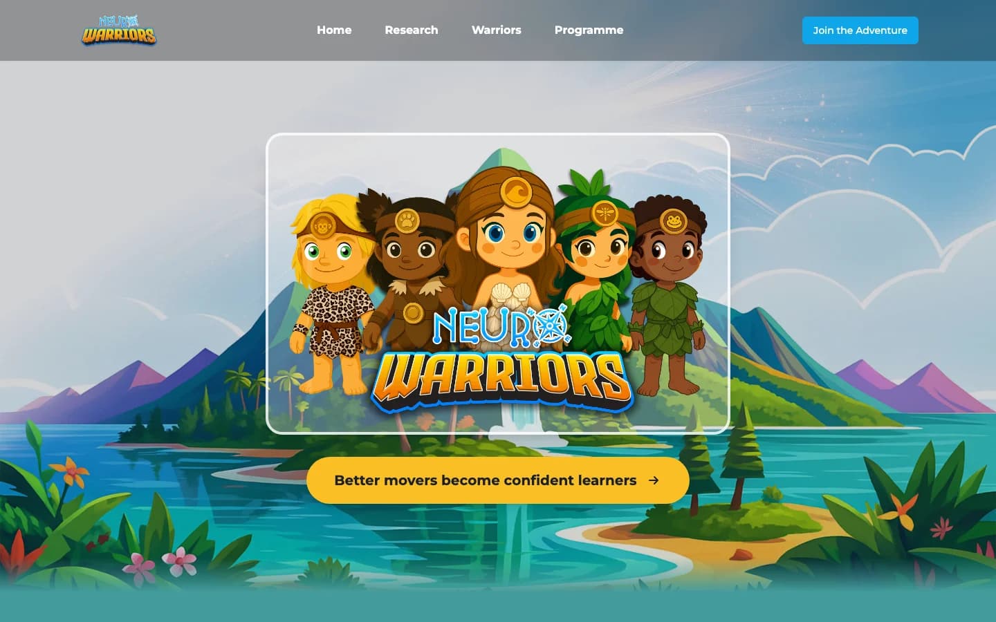 Screenshot of neurowarriors.co.uk homepage